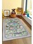Araba Yolu Şehir Eğitici Temalı Çocuk Halısı 2