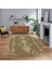 Dijital Kaymaz Yıkanabilir Oval Iskandinav Desen Yolluk Salon Halısı, V-O-Iskandinav-26-Bej, 1