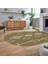 Dijital Kaymaz Yıkanabilir Oval Iskandinav Desen Yolluk Salon Halısı, V-O-Iskandinav-26-Bej, 2