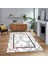 Dijital Baskılı Kaymaz Taban Yıkanabilir Mermer Desen Mutfak Salon Halısı, V-Mermer-11-Bordo, 1