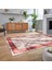 Dijital Baskılı Kaymaz Taban Yıkanabilir Mermer Desen Mutfak Salon Halısı, V-Mermer-03-Pembe, 2