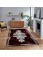 Dijital Baskılı Kaymaz Taban Yıkanabilir Mermer Desen Mutfak Salon Halısı, V-Mermer-09-Bordo, 1