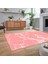 Dijital Baskılı Kaymaz Taban Yıkanabilir Mermer Desen Mutfak Salon Halısı, V-Mermer-01-Pembe, 2
