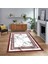 Dijital Baskılı Kaymaz Taban Yıkanabilir Mermer Desen Mutfak Salon Halısı, V-Mermer-21-Bordo, 1