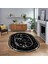 Dijital Kaymaz Taban Yıkanabilir Oval Mermer Desen Mutfak Salon Halısı, V-O-Mermer-17-Beyaz, 1