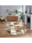 Dijital Kaymaz Taban Yıkanabilir Oval Mermer Desen Mutfak Salon Halısı, V-O-Mermer-28-Kahve, 1