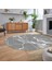 Dijital Kaymaz Taban Yıkanabilir Oval Mermer Desen Mutfak Salon Halısı, V-O-Mermer-01-Gri, 2