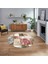 Dijital Kaymaz Taban Yıkanabilir Yuvarlak Mermer Desen Mutfak Salon Halısı, V-Y-Mermer-28-Bordo, 1