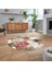 Dijital Kaymaz Taban Yıkanabilir Yuvarlak Mermer Desen Mutfak Salon Halısı, V-Y-Mermer-28-Bordo, 2
