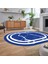 Dijital Kaymaz Taban Yıkanabilir Oval Mermer Desen Mutfak Salon Halısı, V-O-Mermer-22-Mavi, 2