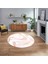 Dijital Kaymaz Taban Yıkanabilir Yuvarlak Mermer Desen Mutfak Salon Halısı, V-Y-Mermer-29-Pembe, 1