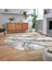 Dijital Kaymaz Taban Yıkanabilir Oval Mermer Desen Mutfak Salon Halısı, V-O-Mermer-02-Gri, 2