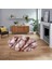 Dijital Kaymaz Taban Yıkanabilir Yuvarlak Mermer Desen Mutfak Salon Halısı, V-Y-Mermer-02-Bordo, 1