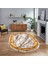 Dijital Kaymaz Taban Yıkanabilir Oval Mermer Desen Mutfak Salon Halısı, V-O-Mermer-03-Kahve, 1