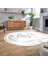 Dijital Kaymaz Taban Yıkanabilir Oval Mermer Desen Mutfak Salon Halısı, V-O-Mermer-05-Gri, 2