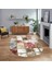 Dijital Kaymaz Taban Yıkanabilir Oval Mermer Desen Mutfak Salon Halısı, V-O-Mermer-28-Bordo, 1