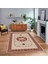 Dijital Baskılı Kaymaz Taban Yıkanabilir Klasik Desen Yolluk Salon Halısı, V-Klasik-27-Bordo, 1