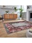Dijital Baskılı Kaymaz Taban Yıkanabilir Klasik Desen Yolluk Salon Halısı, V-Klasik-08-Bordo, 2
