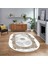 Dijital Kaymaz Taban Yıkanabilir Oval Klasik Desen Yolluk Salon Halısı, V-O-Klasik-20-Kahve, 1