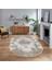 Dijital Kaymaz Taban Yıkanabilir Oval Klasik Desen Yolluk Salon Halısı, V-O-Klasik-22-Kahve, 1