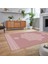 Dijital Baskılı Kaymaz Taban Yıkanabilir Klasik Desen Yolluk Salon Halısı, V-Klasik-30-Pembe, 2