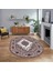 Dijital Kaymaz Taban Yıkanabilir Oval Klasik Desen Yolluk Salon Halısı, V-O-Klasik-23-Bordo, 1