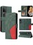 Vıvo V30 5g Için Flip Case Pu Deri Flip Folio Kılıf Iki Renkli Dikiş (Yurt Dışından) 1