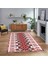 Dijital Baskılı Kaymaz Taban Yıkanabilir Etnik Desen Yolluk Salon Halısı, V-Etnik-06-Kırmızı, 1