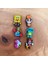 Crocs Jibbitz Terlik Süsü Sünger Bob,power Puff Girls,ninja Kaplumbağa,bay Yengeç 6 'lı Set 2