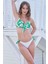 Rukomayo Yeşil Desenli Boş Kaplı Balenli Bikini 1
