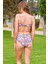 Rukomayo Çiçek Desenli Yüksek Bel Balenli Bikini 3