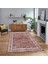 Dijital Baskılı Kaymaz Taban Yıkanabilir Çerçeveli Mutfak Salon Halısı, V-Çerçeveli-31-Pembe, 1