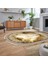 Dijital Kaymaz Taban Yıkanabilir Oval Çerçeveli Mutfak Salon Halısı, V-O-Çerçeveli-25-Kahve, 2