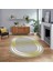 Dijital Kaymaz Taban Yıkanabilir Oval Çerçeveli Mutfak Salon Halısı, V-O-Çerçeveli-39-Sarı, 1