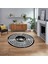 Dijital Kaymaz Taban Yıkanabilir Yuvarlak Çerçeveli Mutfak Salon Halısı, V-Y-Çerçeveli-15-Siyah, 1