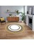 Dijital Kaymaz Taban Yıkanabilir Yuvarlak Çerçeveli Mutfak Salon Halısı, V-Y-Çerçeveli-03-Gold, 1