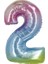 Rakam Folyo Balon 40" Rainbow -2- 1