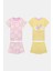 Kız Çocuk Daisy Çok Renkli Pijama Takımı 4