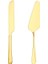 Çelik Gold Pasta Spatula Bıçak Seti Kek Sunum CIN615SR 2