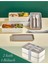 2 Katlı Krem Çatal Kaşıklı Saklama Kabı 1003 Lunch Box - Beslenme Bölmeli Yemek Kutusu 1