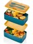 2 Katlı Çatal Kaşıklı Beslenme Kabı 1003 Bölmeli Yemek Kabı Saklama Kutusu Lunch Box 3