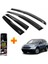 Honda Crv Mügen Cam Rüzgarlığı 2007-2012 Arası 4 Lü Takım +500ML Lastik Parlatıcı 2