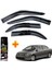 Honda Civic Mügen Cam Rüzgarlığı 2007 - 2012 Arası 4 Lü Takım +500ML Lastik Parlatıcı 2