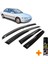 Honda Civic Mügen Cam Rüzgarlığı 1992 - 1995 Arası 4 Lü Takım +500ML Lastik Parlatıcı 2