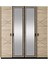 Vega 4 Kapaklı Modern Aynalı Elbise Dolabı Gardrop 180X50X200CM 2