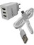 3.4 Amper Ultra Hızlı 3 USB Microbşarj Aleti 1
