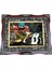 Doğanın Kalbindeki Yuva Adlı Iran Tebriz Halı Tablo 100X81CM - Duvar Halı Kilim Tablo 1