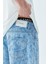 Etnik Desenli Bermuda Denim Şort 3