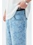Etnik Desenli Bermuda Denim Şort 4