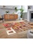 Dijital Baskılı Kaymaz Taban Yıkanabilir Patchwork Yolluk Salon Halısı, V-Patchwork-11-Renkli, 2